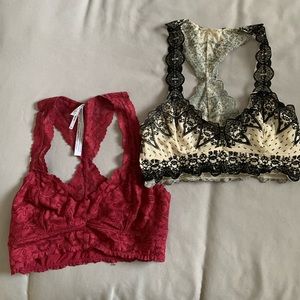 Free People Lace Bralette Bundle